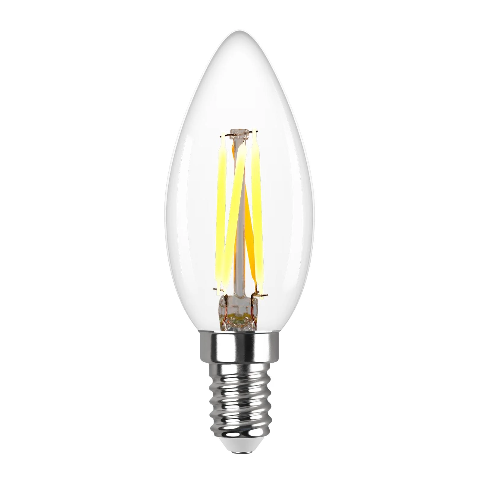 Лампа filament, свеча, FC37, 7Вт, E14, 2700K, 695Лм, 230В