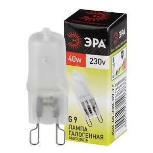 Лампа галогенная G9-JCD-40-230V-FR (галоген, капсула матовая, 40Вт, нейтр, G9)