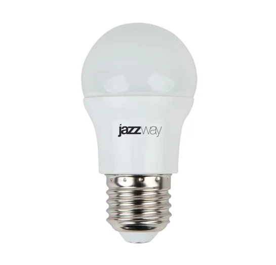 Лампа LED 7W E27 G45 5000K 230V JazzWay шар матовый 530Lm 1027887