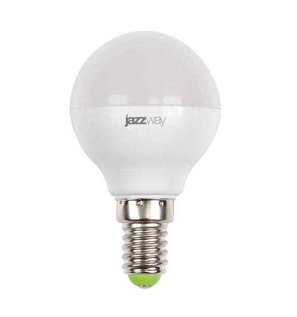 Лампа LED 9W E14 G45 3000K 230V JazzWay шар матовый 820Lm