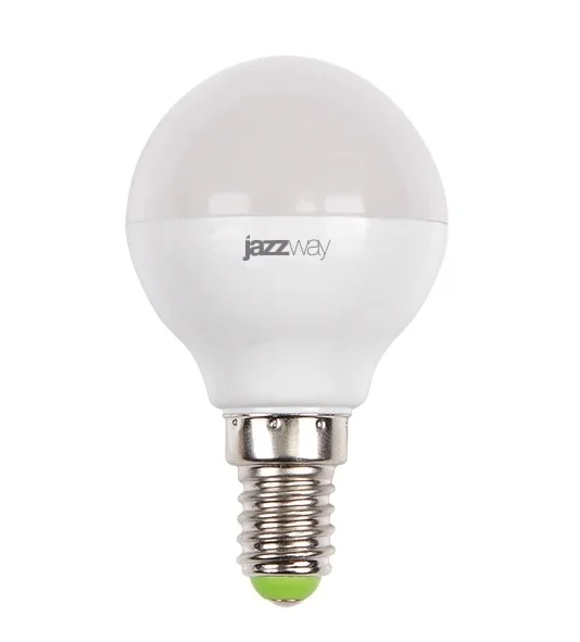Лампа LED 9W E14 G45 5000K 230V JazzWay шар матовый 820Lm