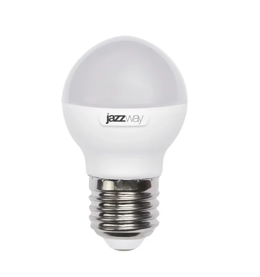 Лампа LED 9W E27 G45 3000K 230V JazzWay шар матовый 820Lm