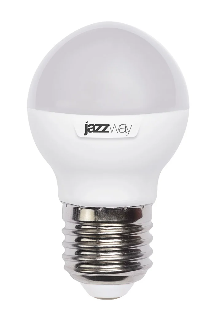 Лампа LED 9W E27 G45 4000K 230V JazzWay шар матовый 820Lm
