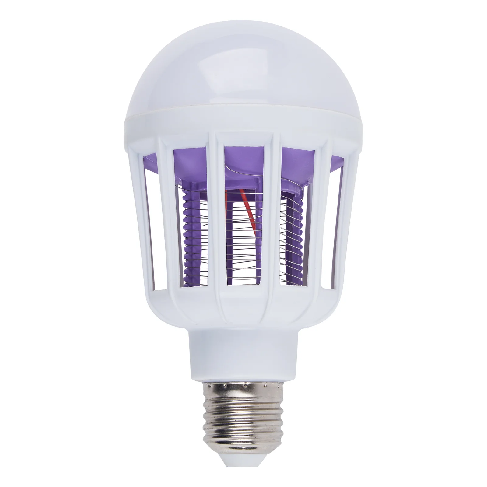 Лампа-ловушка LED-А75-10W/6500К/E27/FR/MKL светодиодная для летающих насекомых, матовая. 2 режима: 6500K+UV и UV. TM Volpe