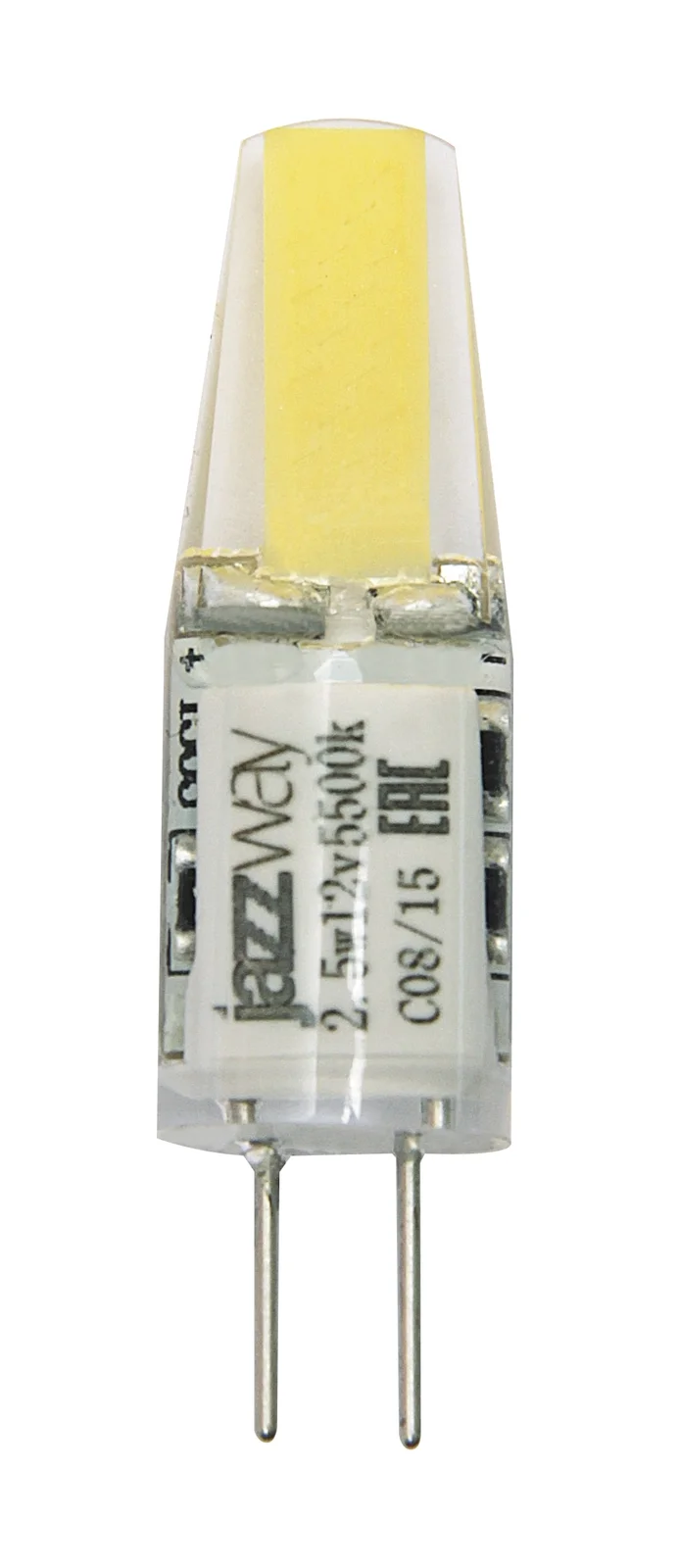 Лампа с/д PLED-G4 COB 2.5w 200Lm 3000K 12В (LED driver!) Jazzway