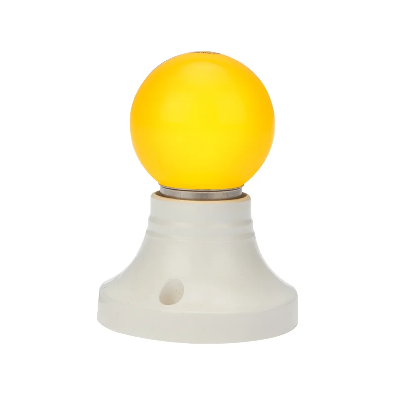 Лампа Шар e27 5 LED 45мм - желтая