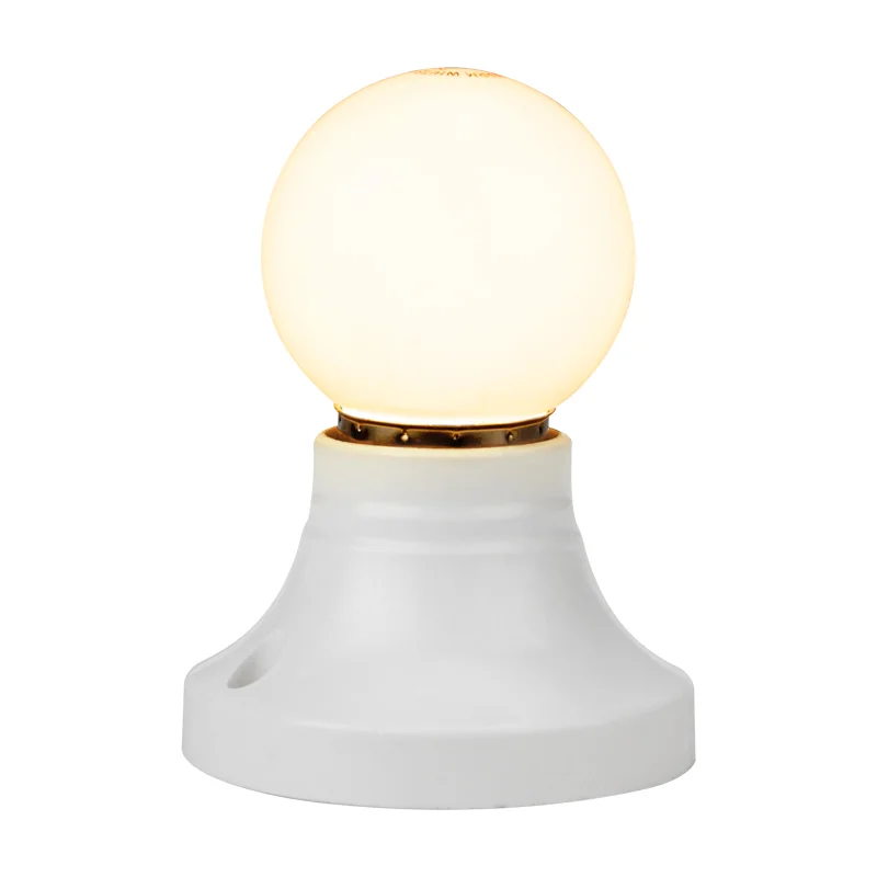 Лампа шар E27, 7LED, 24В, диаметр 45мм ТЕПЛЫЙ БЕЛЫЙ, матовая колба