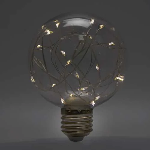 Лампа светодиодная декоративная (3W) 230V E27 2700K G80, LB-381 41675