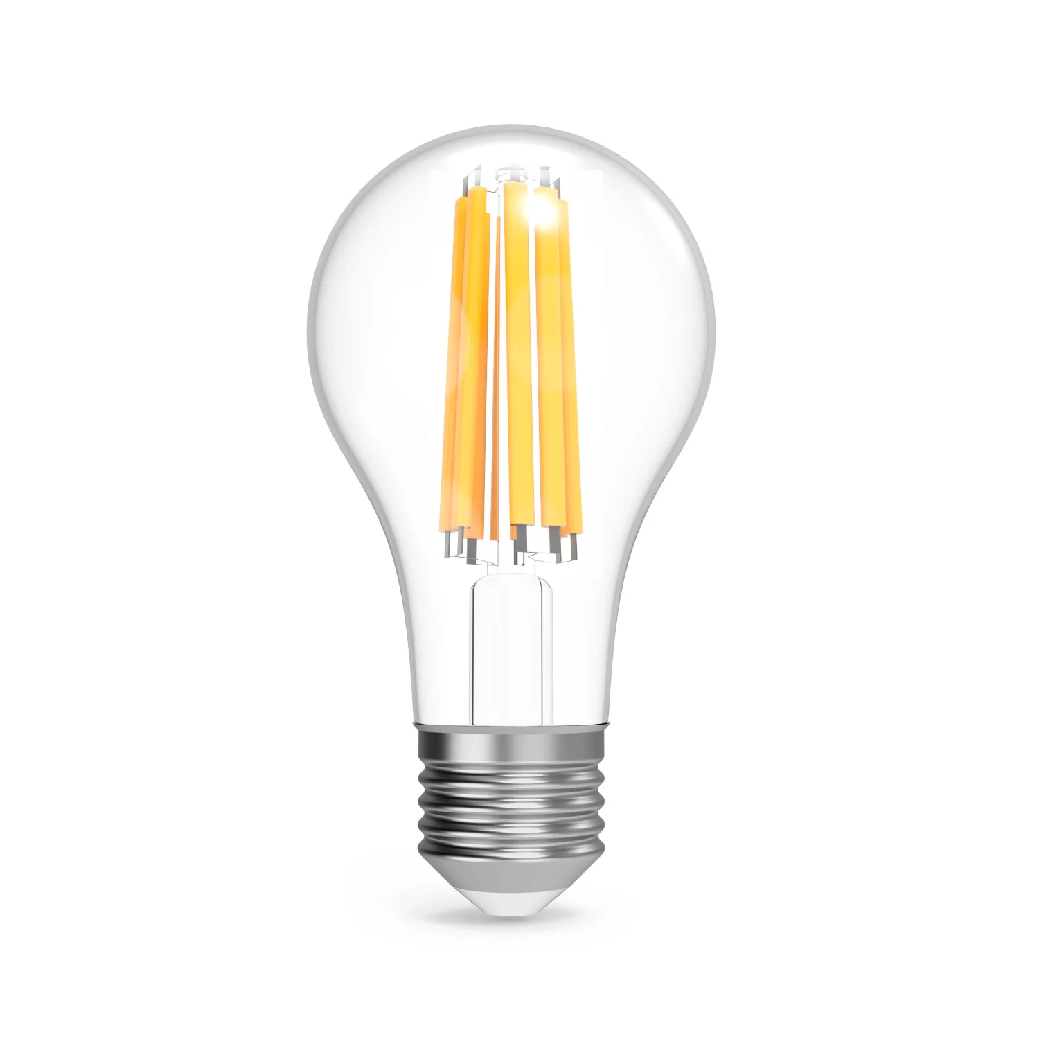 Лампа светодиодная филаментная LED 22 Вт 2000 лм 2700К А70 груша теплый E27 AC 220В прозрачная колба Black Filament