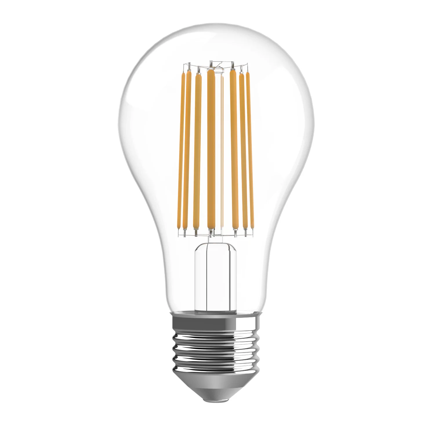 Лампа светодиодная филаментная LED 23 Вт 2400 лм 4100К А70 груша нейтральный E27 AC 220В прозрачная колба Basic
