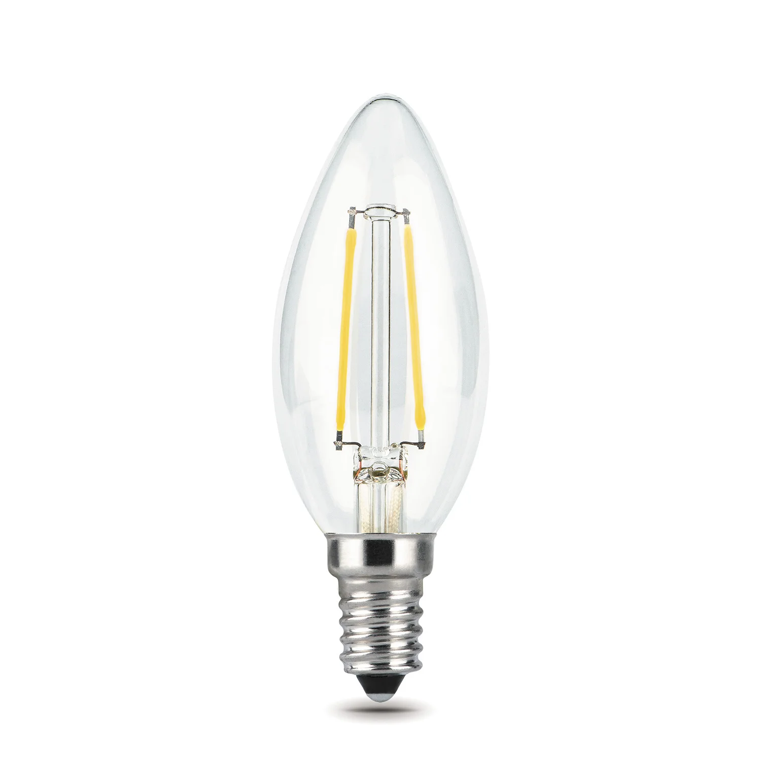 Лампа светодиодная филаментная LED 5 Вт 450 лм 4100К свеча нейтральный E14 AC 220В прозрачная колба Black Filament