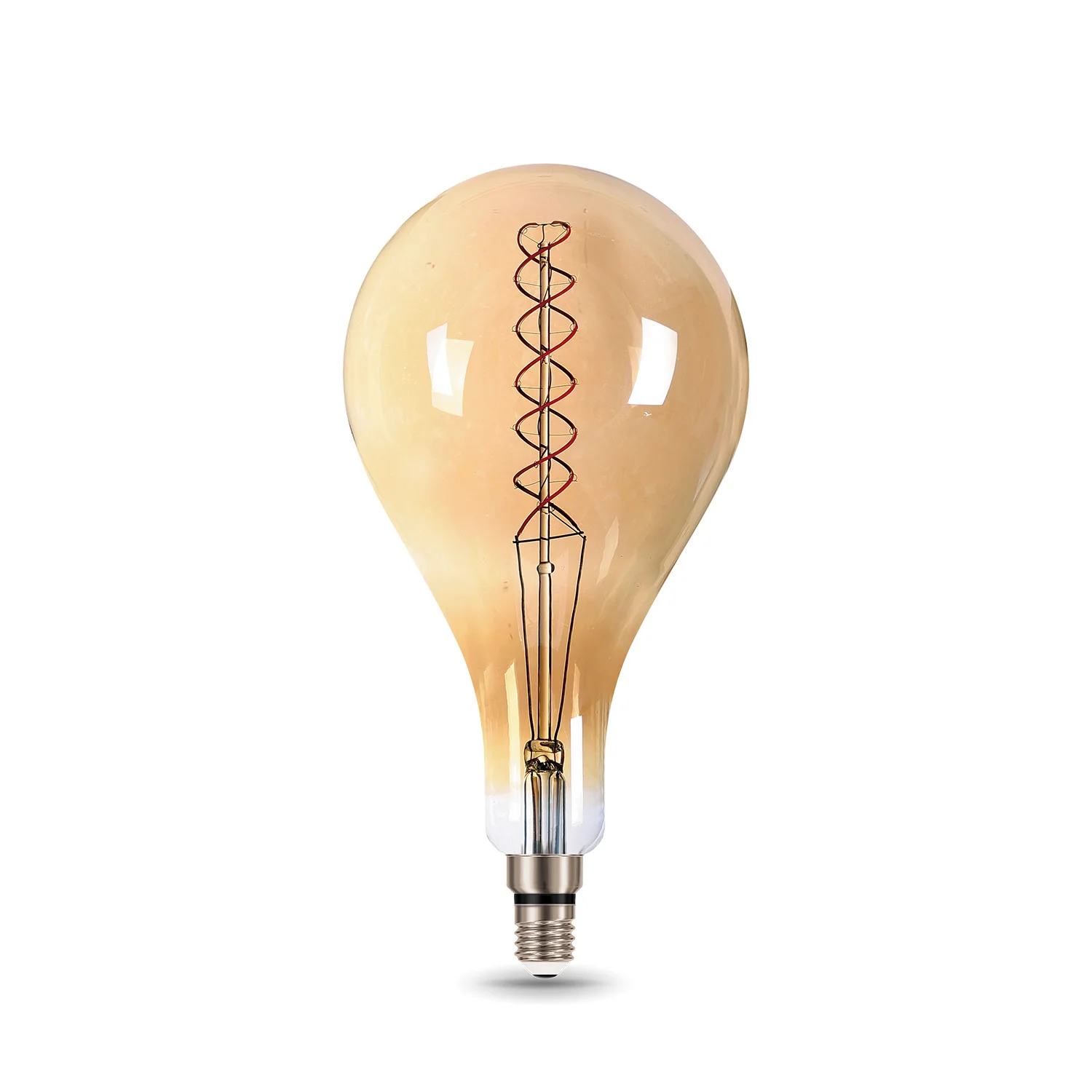 Лампа светодиодная филаментная LED 8 Вт 620 лм 2400К груша А160 теплый E27 AC 220В золотистая колба Black Filament