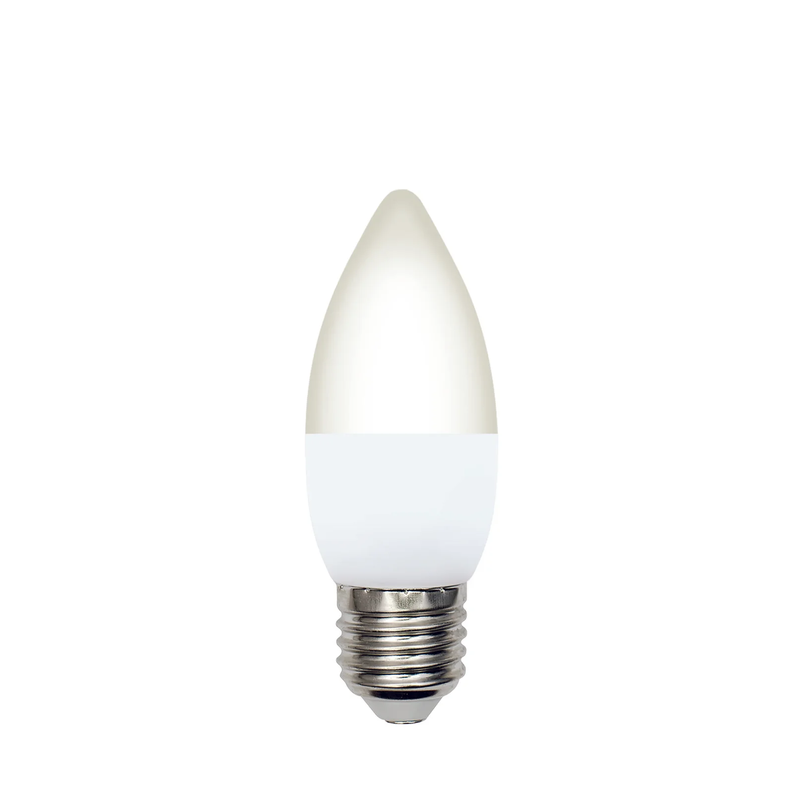 Лампа светодиодная Форма свеча матовая Белый свет 4000K LED-C37-6W/4000K/E27/FR/SLS