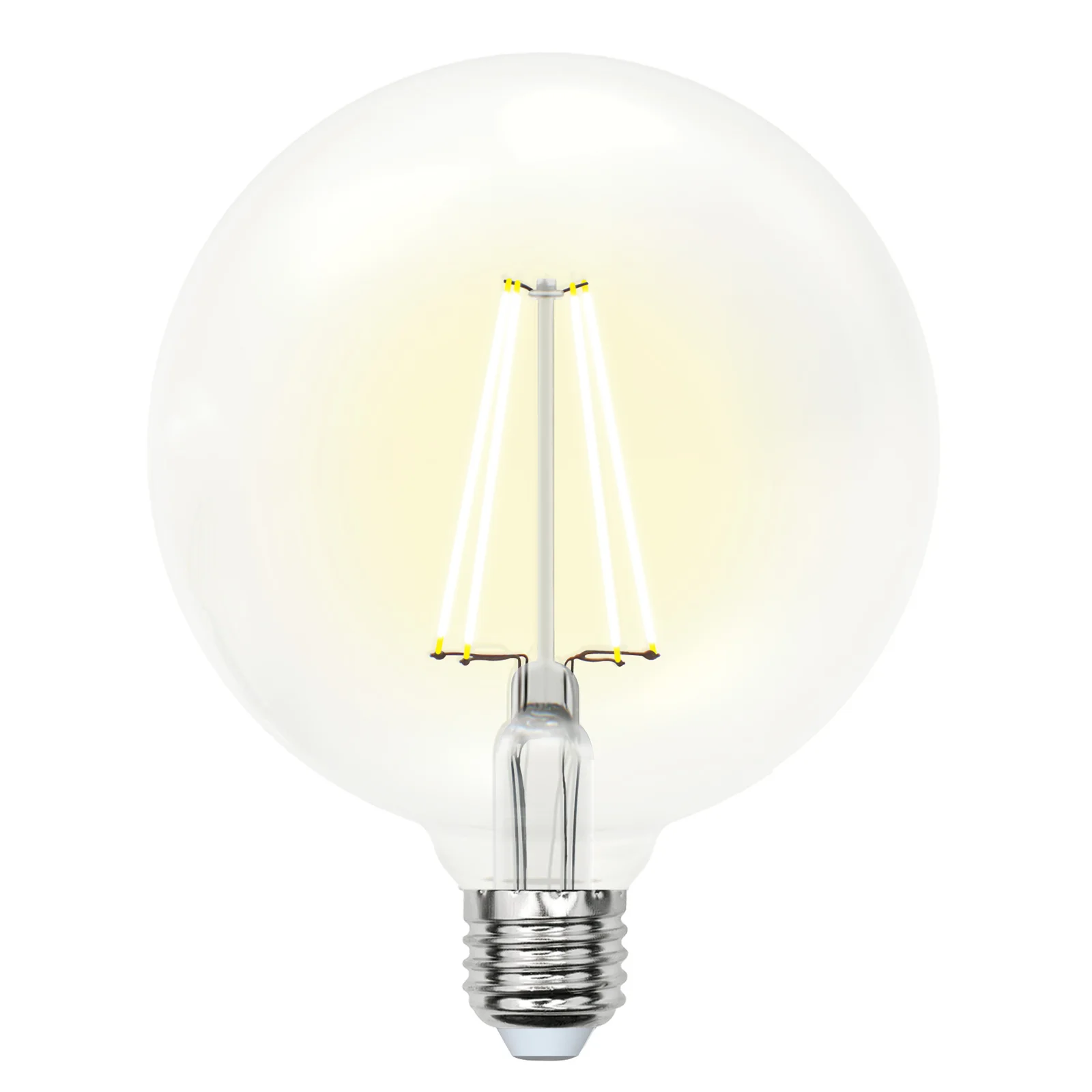 Лампа светодиодная LED 10вт 200-250В шар прозрачное 850Лм Е27 3000К Sky филамент