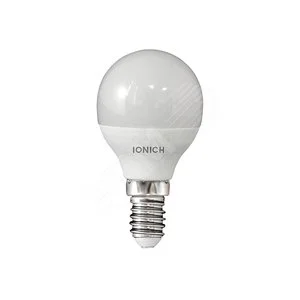 Лампа светодиодная LED 10w 4000К, E14, 900Лм, матовая, шар IONICH