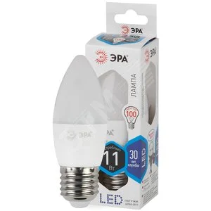 Лампа светодиодная LED 11 Вт 880Лм 4000К свеча нейтральный E27 170-265В LED B35-11W-840-E27 Standart