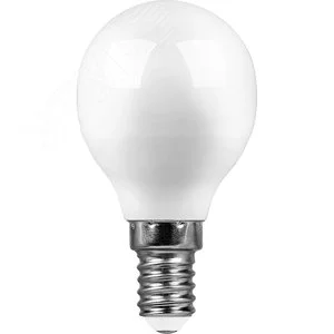 Лампа светодиодная LED 13вт Е14 белый матовый шар