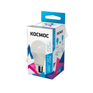 Лампа светодиодная LED 15Вт 220В Е27 D60х108 4500 белый A60
