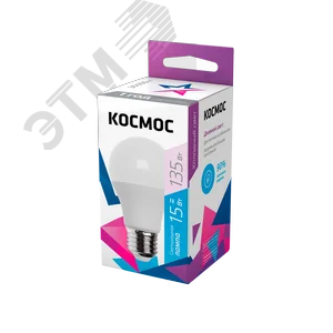 Лампа светодиодная LED 15Вт 220В Е27 D60х108 6500К холодный A60