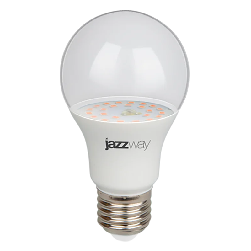 Лампа светодиодная LED 15Вт A60 Е27 прозрачная ( для растений)
