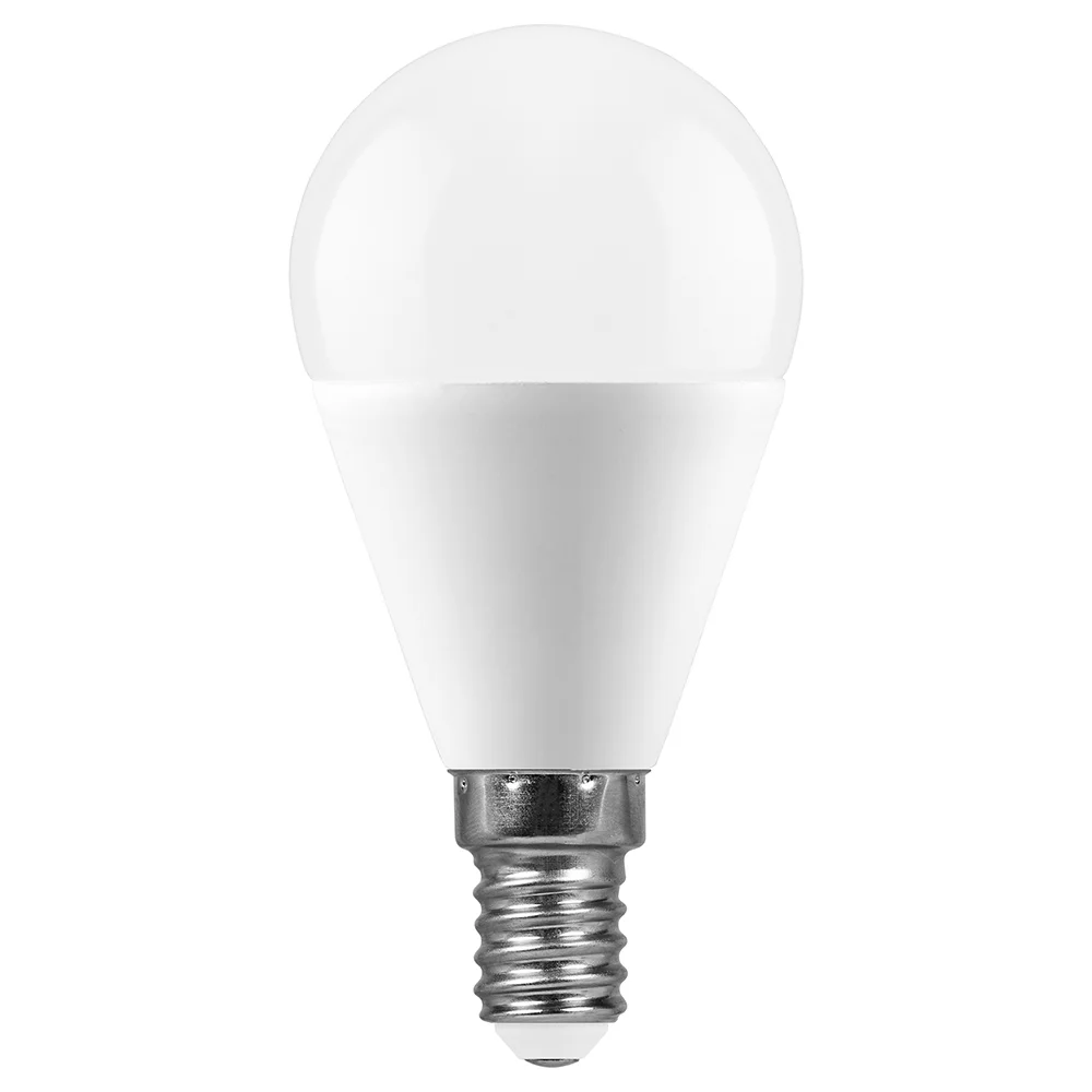 Лампа светодиодная LED 15вт Е14 теплый матовый шар