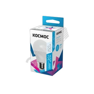 Лампа светодиодная LED 20Вт 220В Е27 D60х118 белыйA60