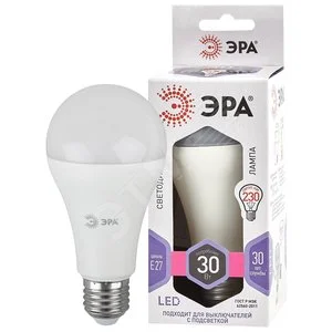 Лампа светодиодная LED 30 Вт 2400Лм 6000К груша холодный E27 170-265В LED A65-30W-860-E27 Standart