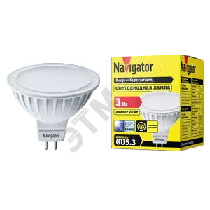 Лампа светодиодная LED 3вт 230в GU5.3 дневная
