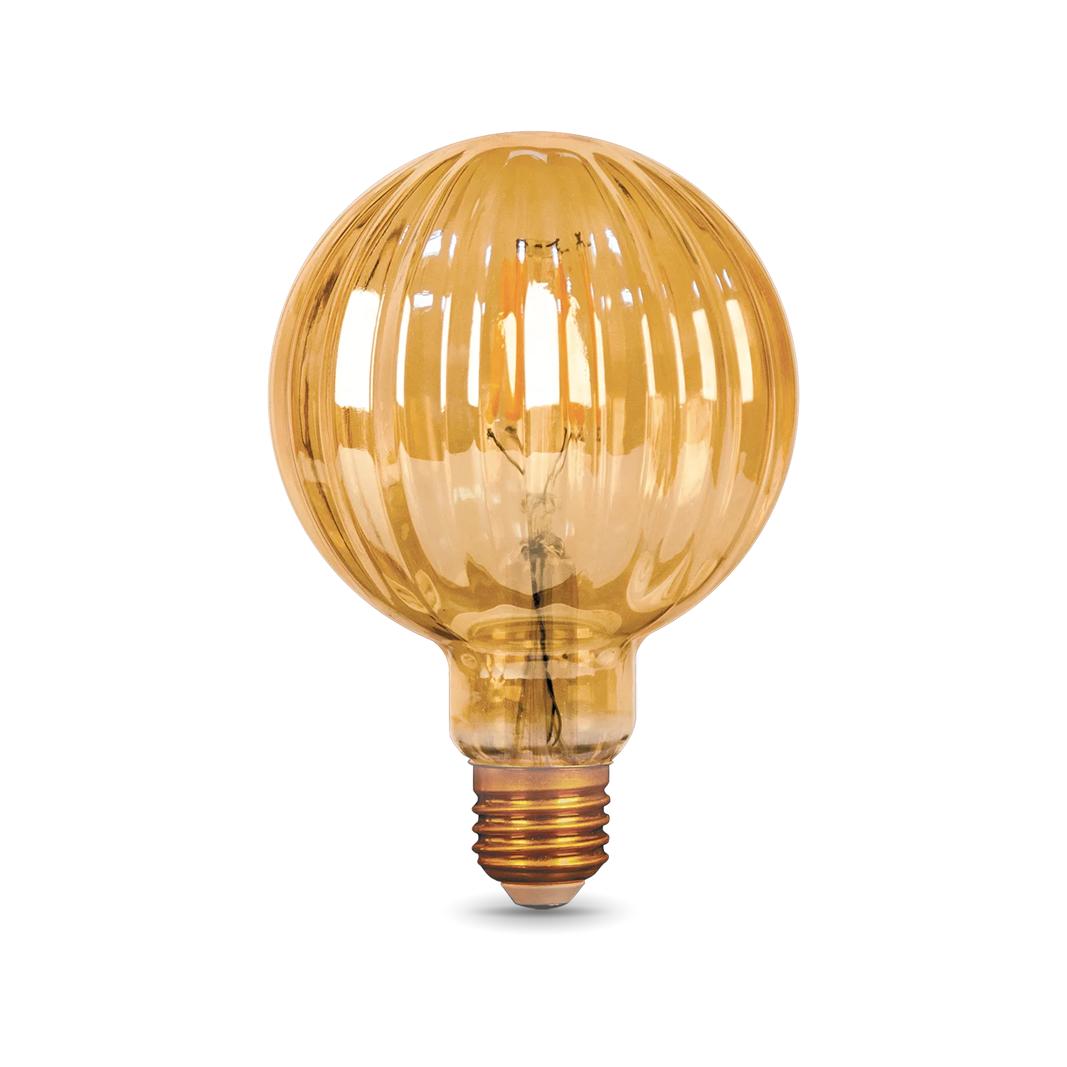 Лампа светодиодная LED 4 Вт 380 Лм 2400К теплая Е27 G100 golden Baloon Filament