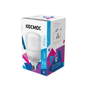 Лампа светодиодная LED 40Вт 220В Е27 D100х168 4500К белый 3800 лм