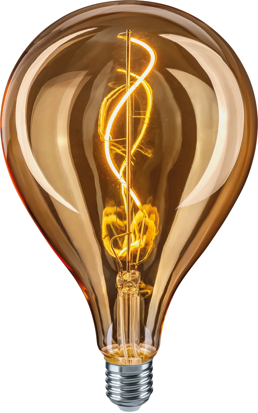 Лампа светодиодная LED 4вт E27 теплый PS125 ретро FILAMENT