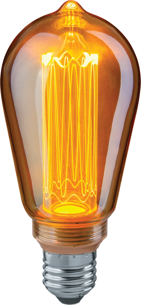 Лампа светодиодная LED 4вт Е27 теплый ST64 ретро PммA