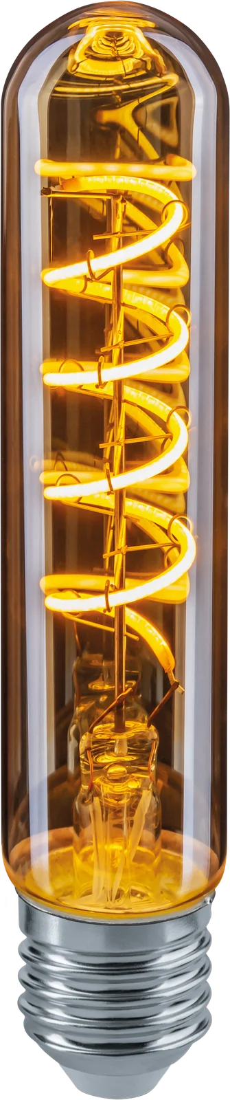 Лампа светодиодная LED 4вт E27 теплый T30 ретро FILAMENT