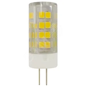 Лампа светодиодная LED 5 Вт 400Лм 2700К капсула теплый G4 170-265В LED JC-5W-220V-CER-827-G4 Standart