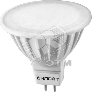 Лампа светодиодная LED 5вт 230в GU5.3 белый