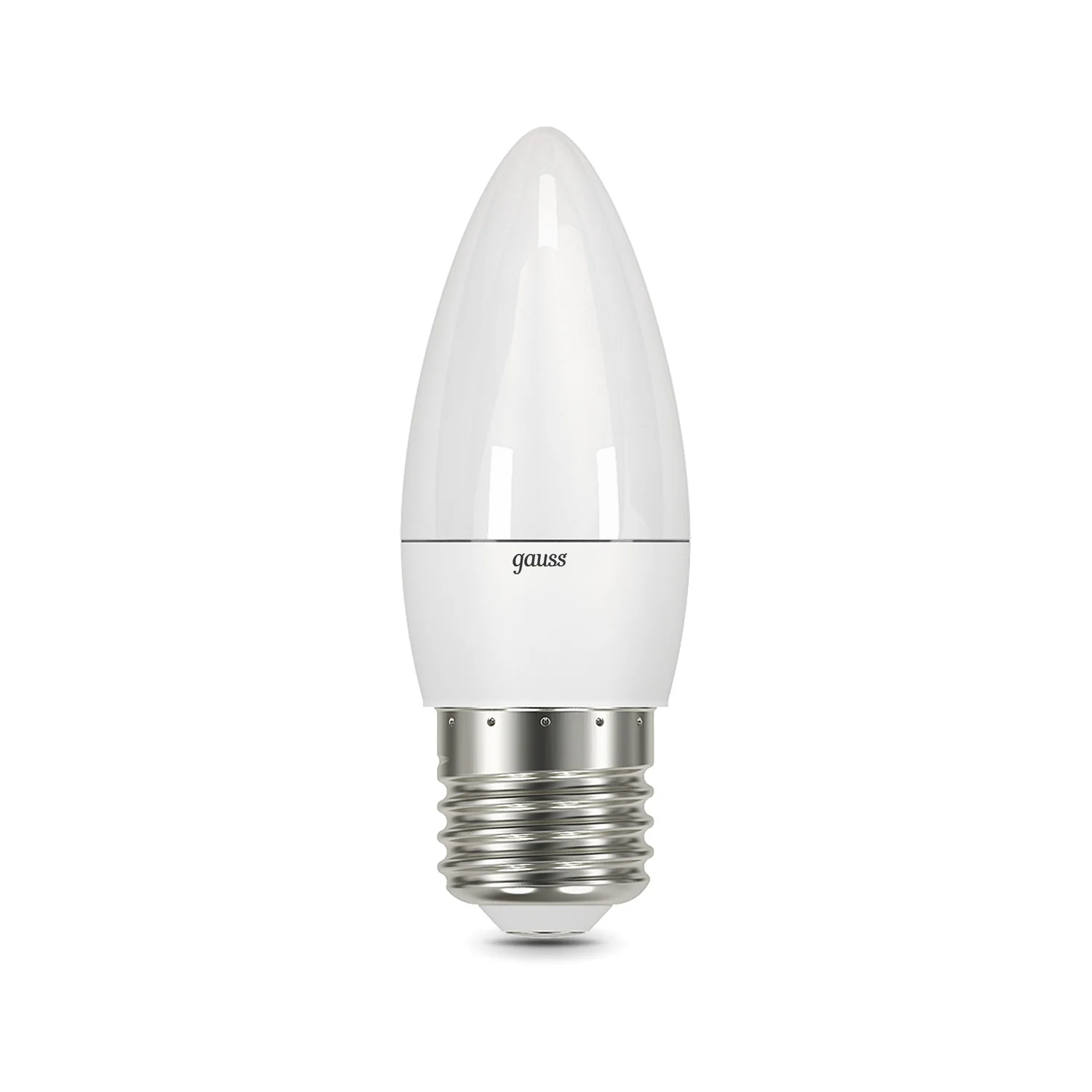 Лампа светодиодная LED 6.5 Вт 520 лм 3000К свеча теплый E27 AC 220В Black