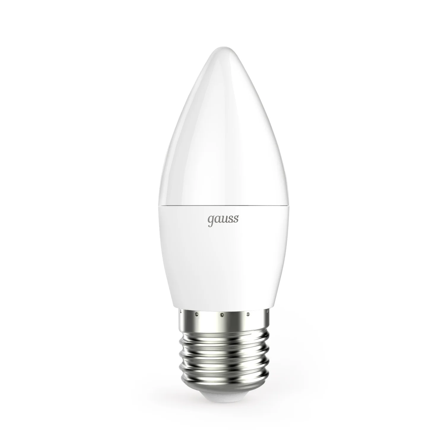 Лампа светодиодная LED 6.5 Вт 550 лм 4100К свеча нейтральный E27 AC 220В Black