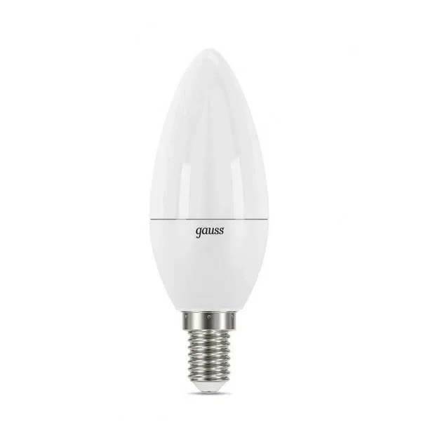 Лампа светодиодная LED 6.5 Вт 550 лм 6500К свеча холодный E14 AC 220В Black
