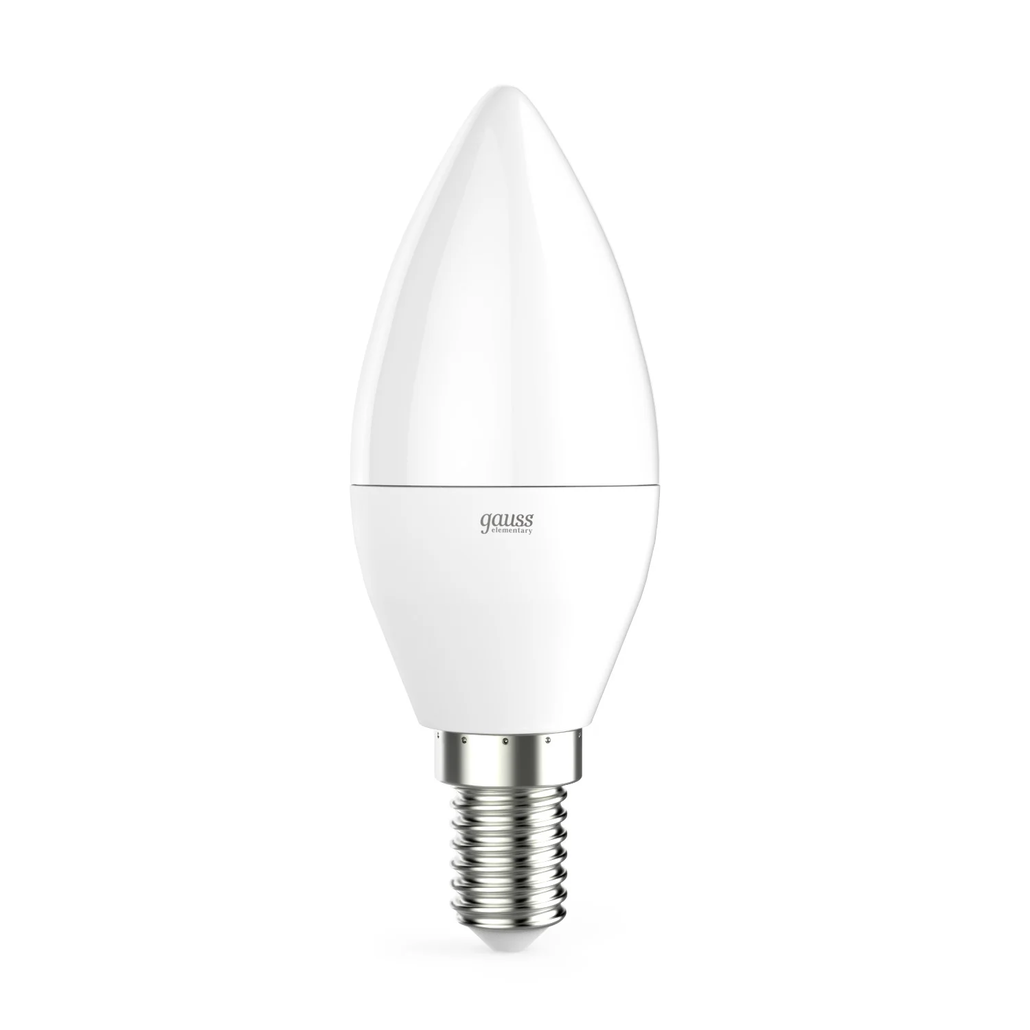 Лампа светодиодная LED 6 Вт 420 лм 3000К свеча теплый E14 AC 220В Elementary