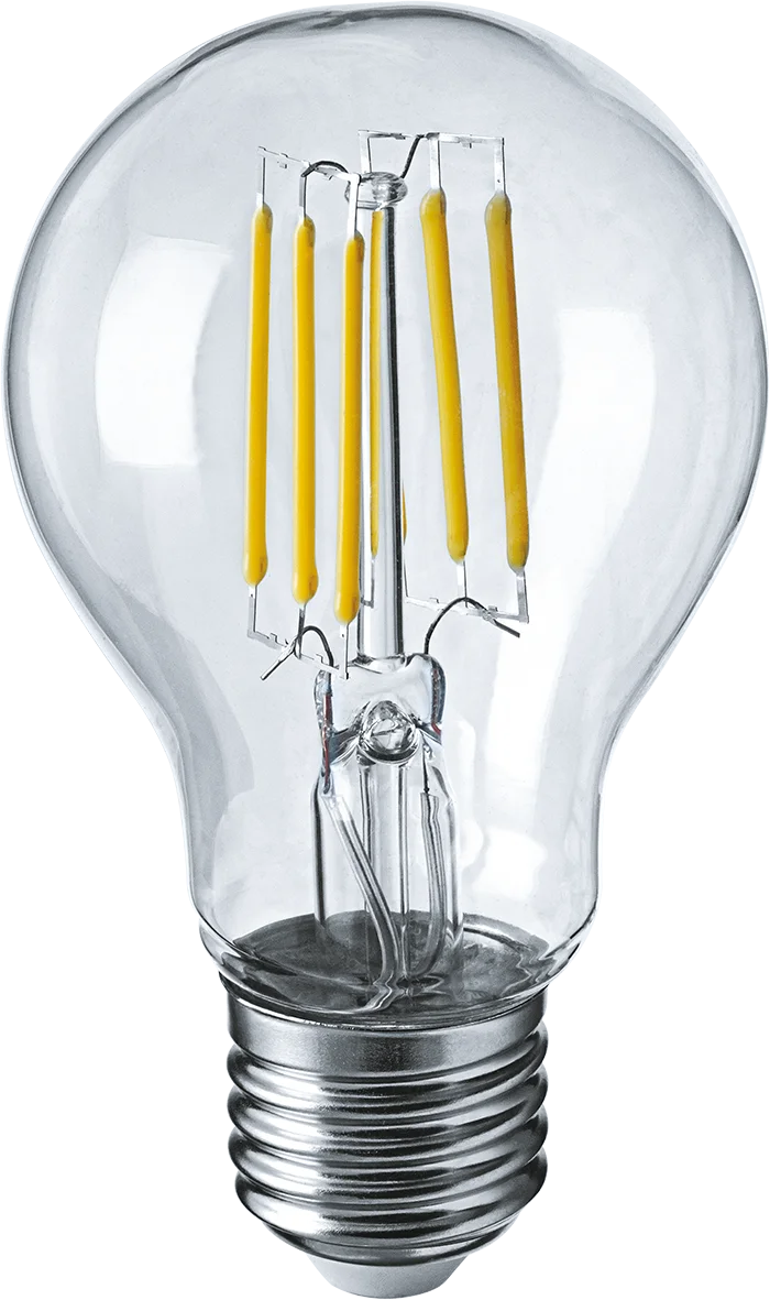 Лампа светодиодная LED 6вт Е27 белый FILAMENT