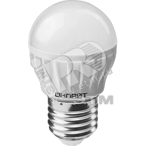 Лампа светодиодная LED 6вт E27 теплый матовый шар