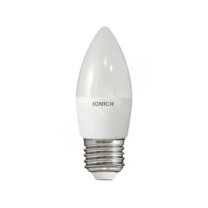 Лампа светодиодная LED 8w 6500К, E27, 720Лм, матовая свеча IONICH
