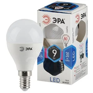 Лампа светодиодная LED 9 Вт 720Лм 4000К шар нейтральный E14 170-265В LED P45-9W-840-E14 Standart