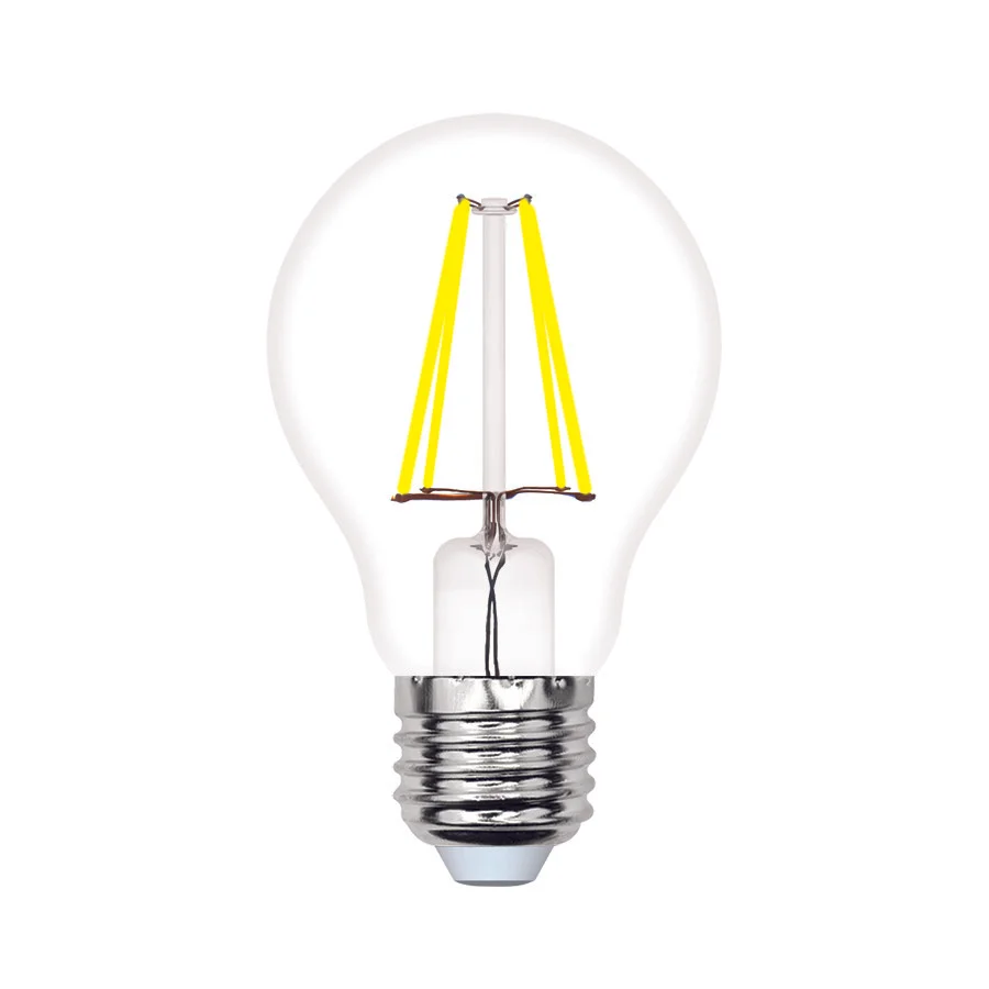Лампа светодиодная LED-A60-5W/4000K/E27/CL/SLF Форма A прозрачная (4000K)