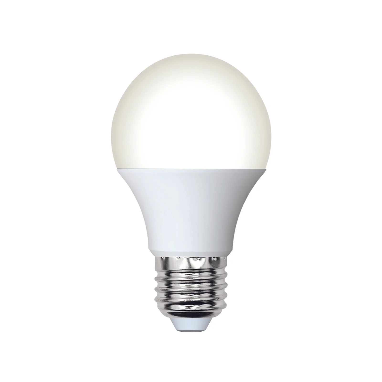 Лампа светодиодная, LED-A60-7W/3000K/E27/FR/SLS форма A, матовая, теплый белый свет (3000K), ТМ Volpe