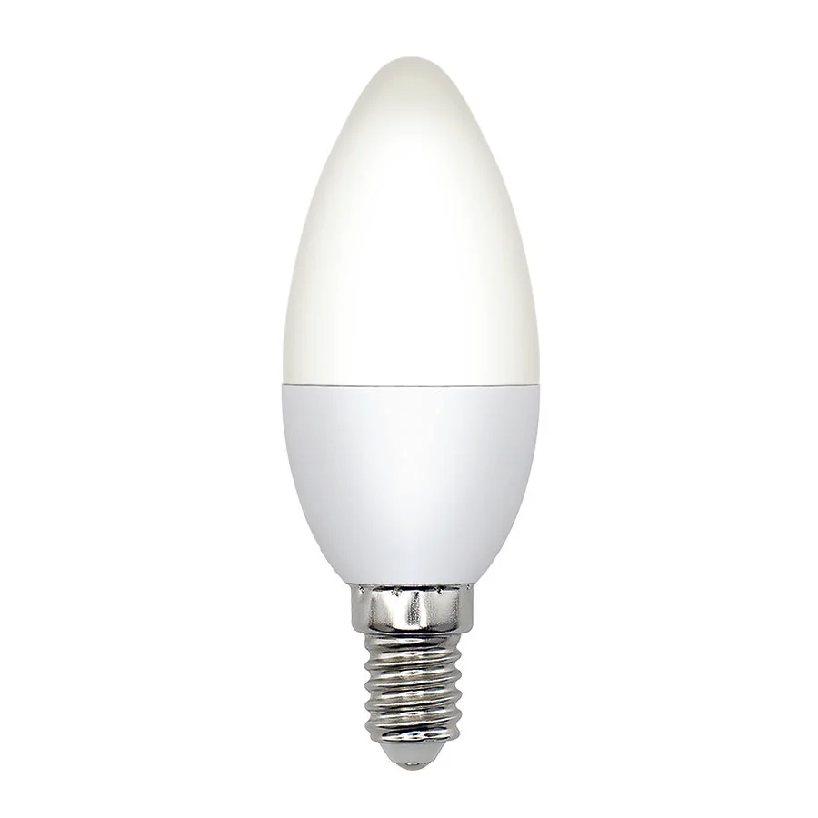 Лампа светодиодная LED-C37-5W/3000K/E14/FR/SLS Форма свеча матовая Теплый (3000K)
