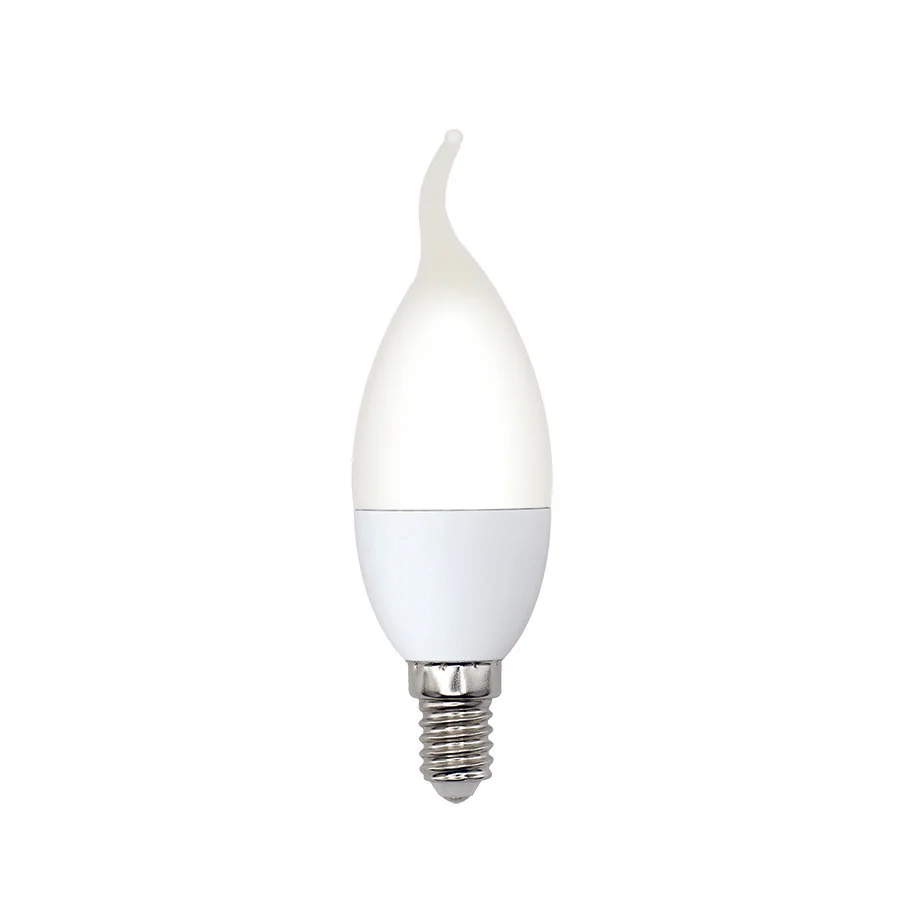 Лампа светодиодная LED-CW37-5W/3000K/E14/FR/SLS Форма свеча на ветру матовая Теплый (3000K)