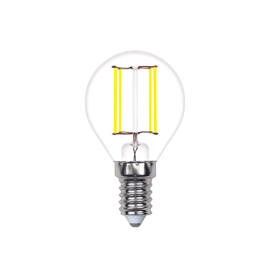 Лампа светодиодная LED-G45-4W-3000K-E14-CL-SLF
