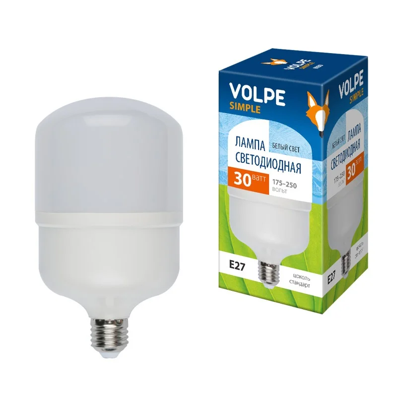 Лампа светодиодная LED-M80-40W/NW/E27/FR/S матовая, Simple (4000K)