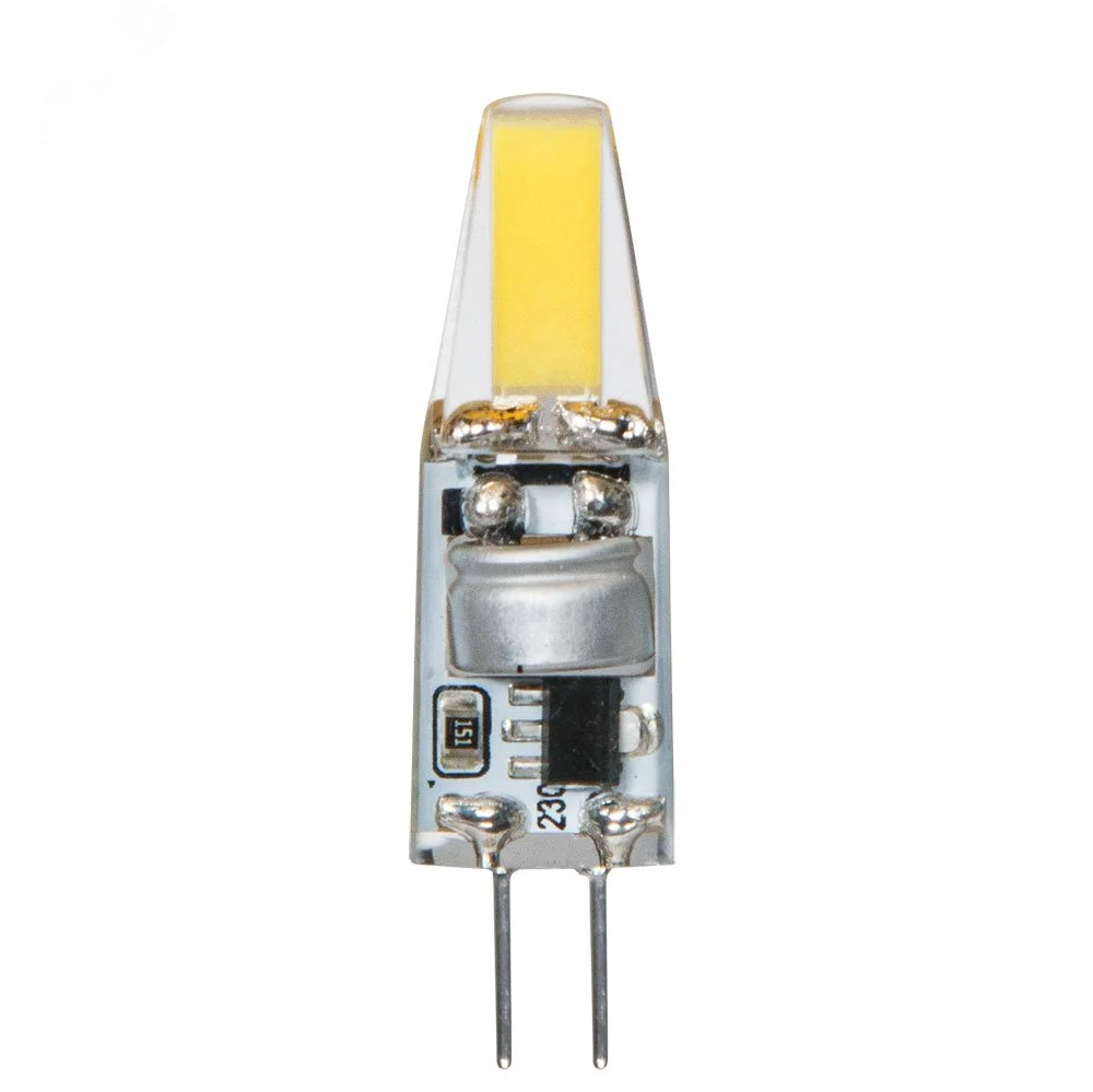 Лампа светодиодная LUGO Капсульная 1.5W 150Lm 4000К G4 Силикон Прозрачный